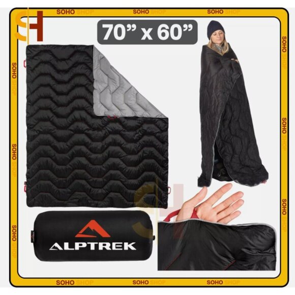 Cascade Mountain Tech Other - Cascade ALPTREK Outdoor Adventure Blanket, water-resistant coating, 70" x 60"